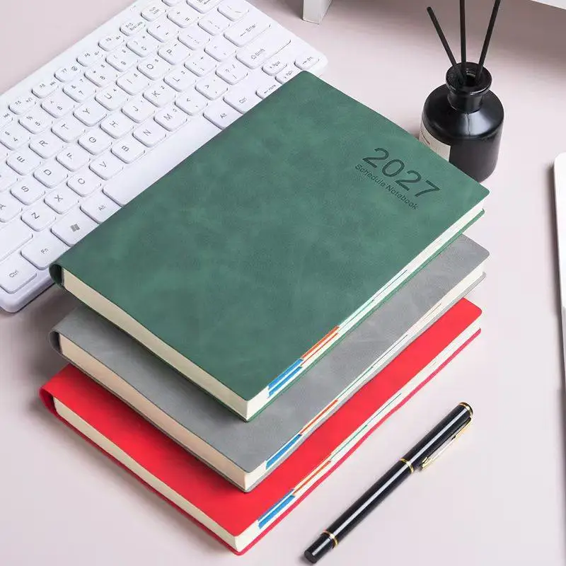 High Quality 2027 Planner Efficiency Agenda Book With Monthly & Weekly Plan Pages Schedule Notebook School Office