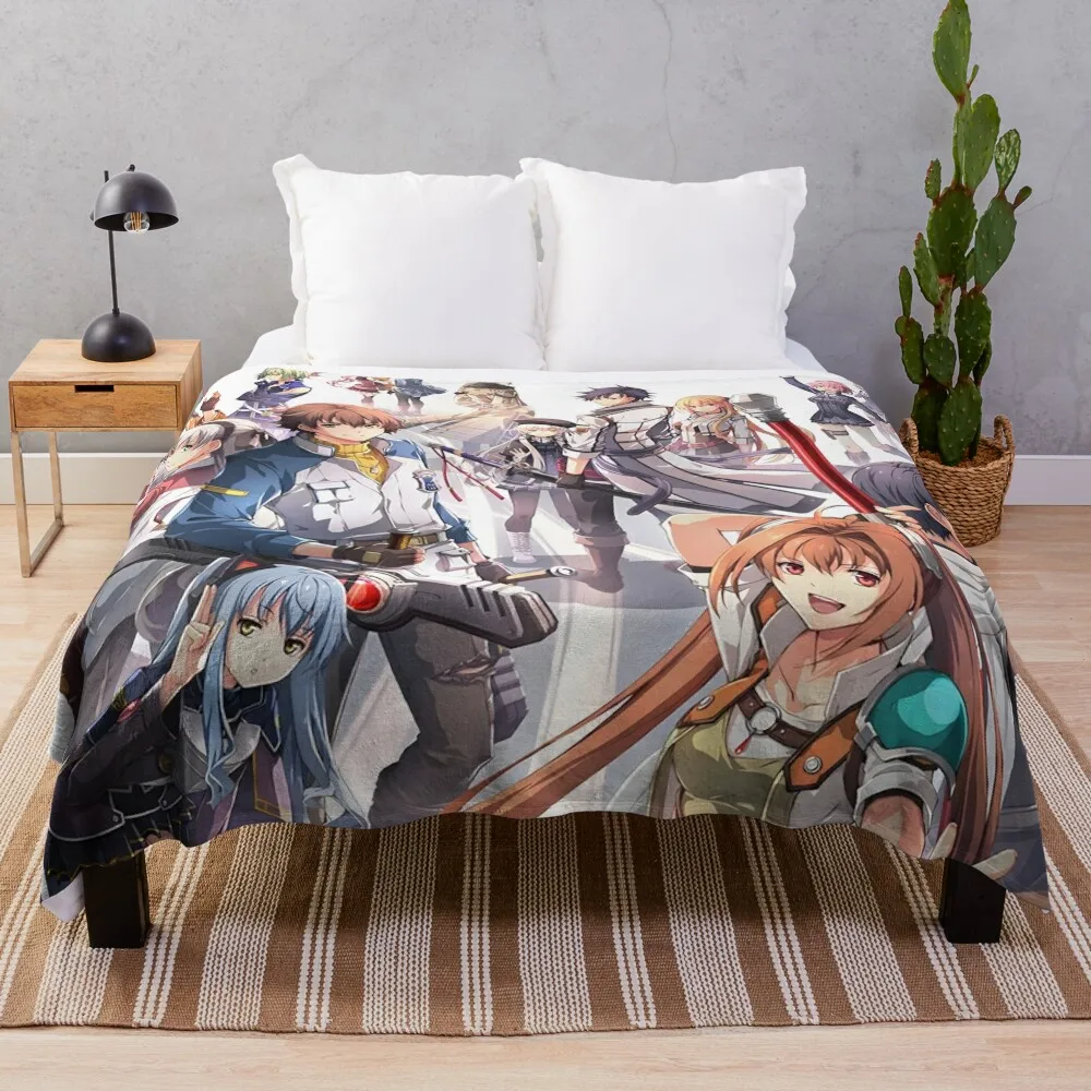 

Main Characters - Kiseki Series - Legend of Heroes - Trails of Cold Steel Throw Blanket Retros Cute Blankets