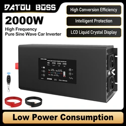 DATOUBOSS ์์ ์ฌ์ธํ ์ธ๋ฒํฐ, ํผํฌ ์ ๋ ฅ 4000W, DC 12V 24V 36V 48V 60V to AC 220V 230V, ์ฐ์ ์ ๋ ฅ 2000W