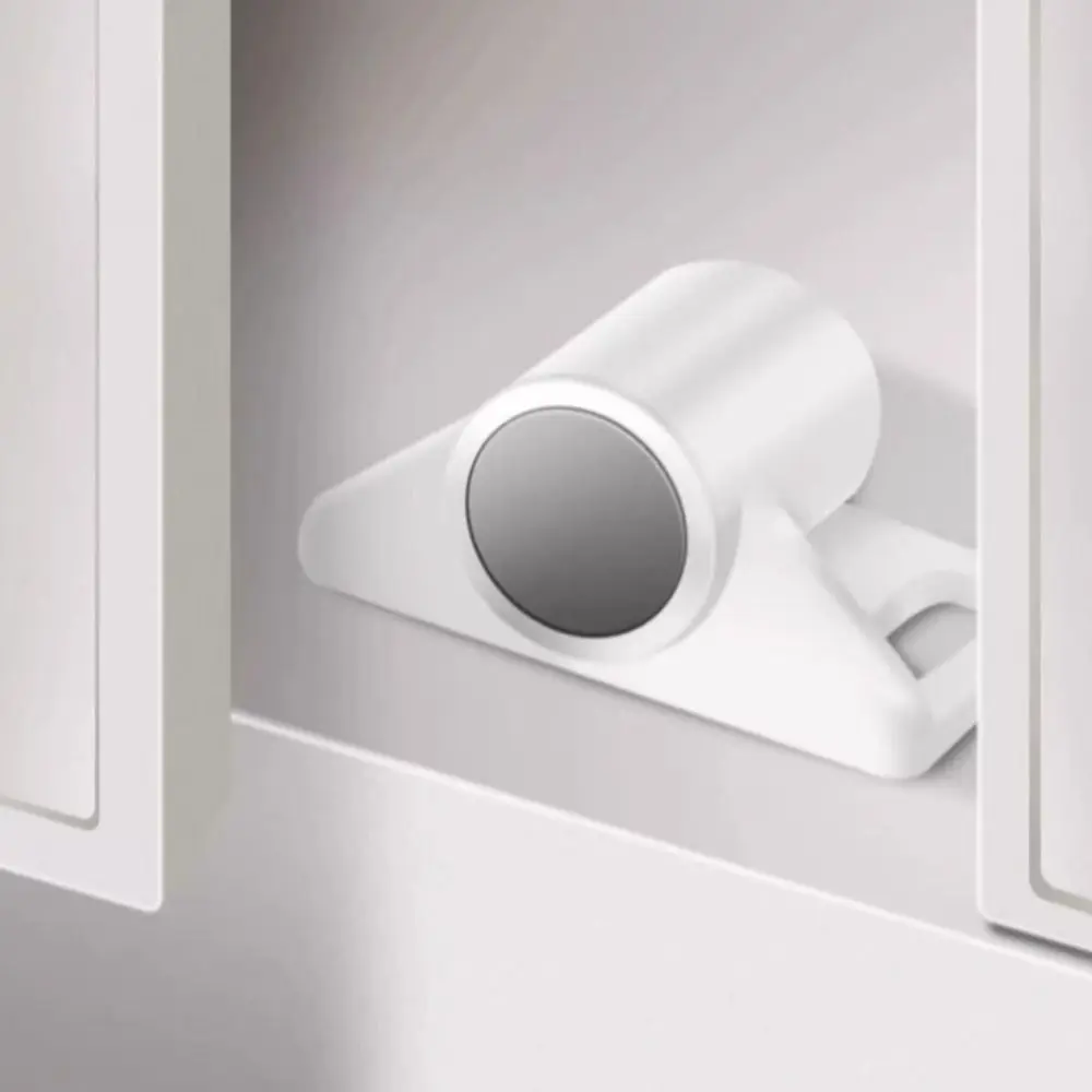 

4 PCS Zinc Alloy Magnetic Cabinet Catches Closet Closures Wardrobe Strong Door Closer Door Catch Solid Color Magnetic Door Catch