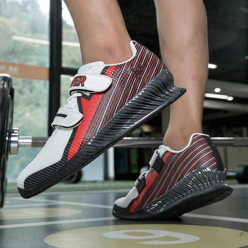 New Men's Weightlifting Training Shoes Indoor Large Size 46 High Quality Squat Hard Pull Shoes Men's Weightlifting Shoes
