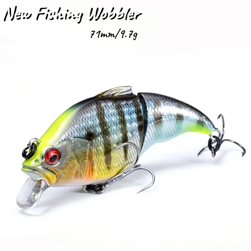 

71Mm 9.7G New Fishing Wobbler 2 Segment Swimbait Crankbait Hard Bait Floating Fishing Lures for Bass Pike Sinking Hard Lure