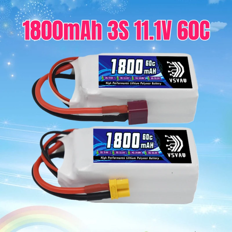 

1800mAh 11.1V Lipo Battery for FPV RC Drone 3S Battery for Rc Helicopter / Car / Boat Quadcopter RC Toys Lithium Battery