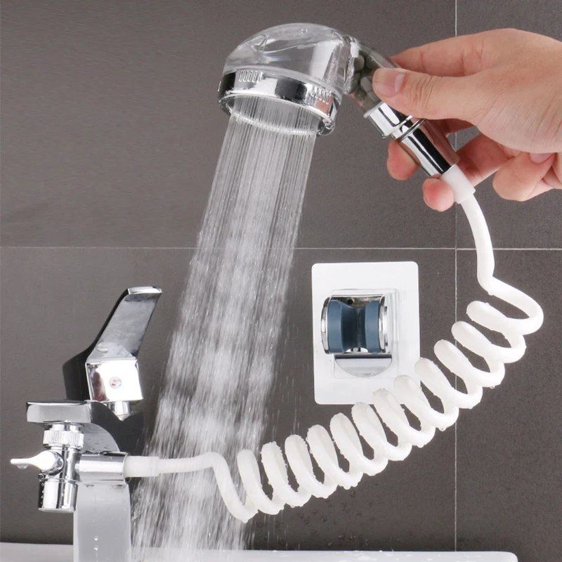 4PCS/set Toilet Bidet Sprayer Set  Guns Shower Handheld   Faucet Bath Tap    Head Self Cleaning