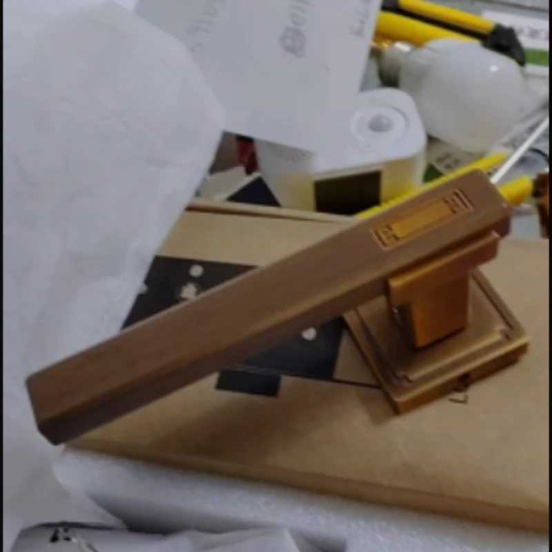 

New Chinese Style Door Lock Silent Walnut Wooden Door Knob for Bedroom Modern Door Hardware Antique Retro Lock for Home Entryway