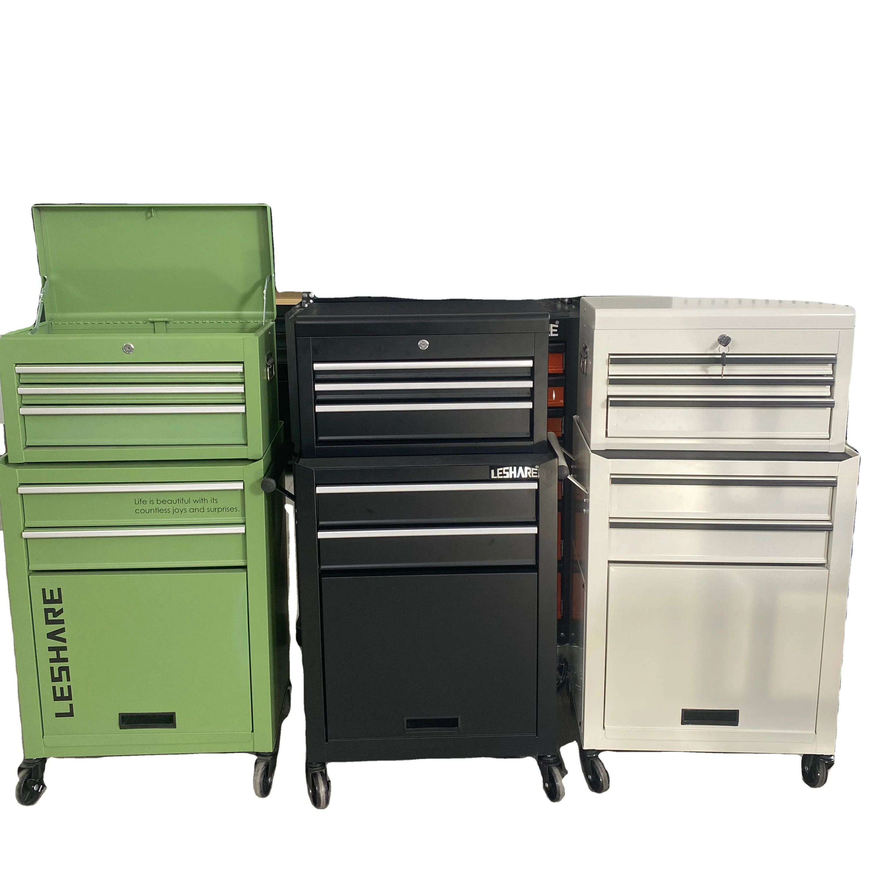 

Barber Shop Trolley Tool Cabinet Chest Mechanic Workshop Metal Steel Garage Rolling Tool Cabinet Combo with Wheels