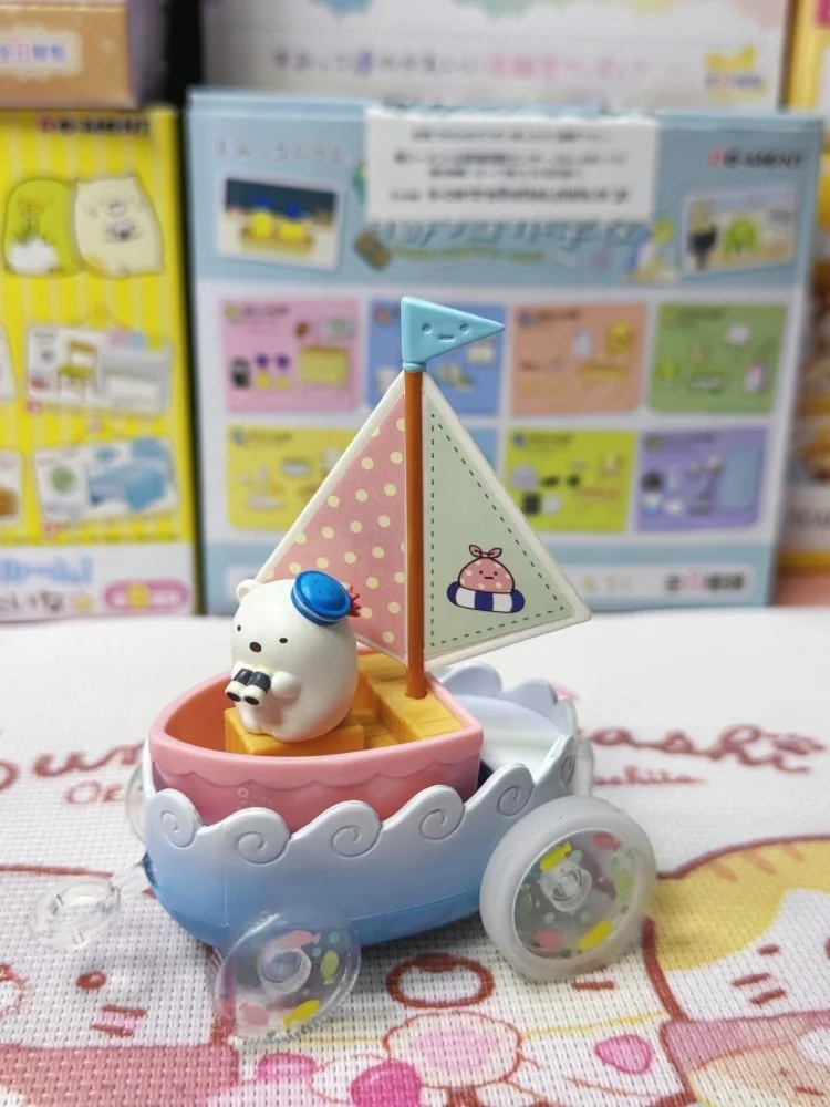 리멘트 스미코구라시 요트 블라인드 박스 수집용 미니어처 만화 장난감 산엑스 6개 세트 화이트 베어 톤크차츠 리자드