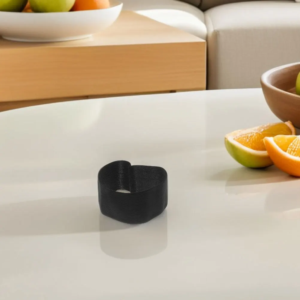 8 قطعة شارات جنازة سوداء مرنة مريحة تناسب جميع أحجام الذراع أربطة للذراع أسود كرة القدم شارة جنازة الحداد الفرقة #1