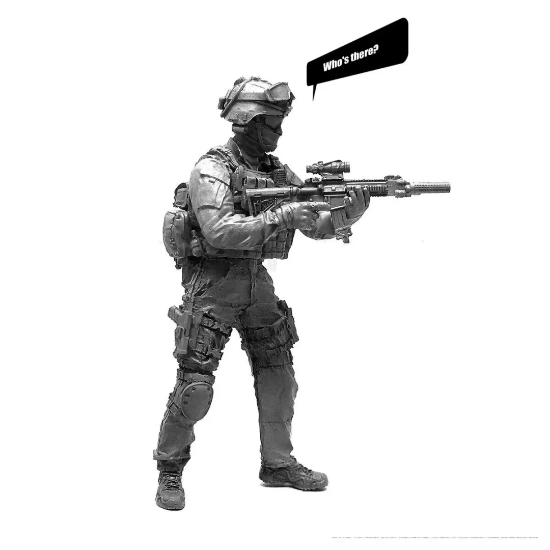 

1/35 scale Resin toys Model Assemble Kit SEALs' New Soldiers single person Unassembled and Unpainted Statue of figures