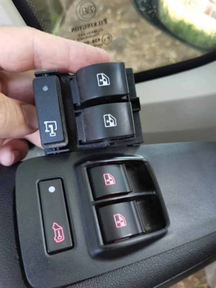 8 Pin Door Power Window Switch For Fiat Doblo Ducato Peugeot Boxer Citroen Relay Jumper Vauxhall Combo MK3 735487419 6490X9
