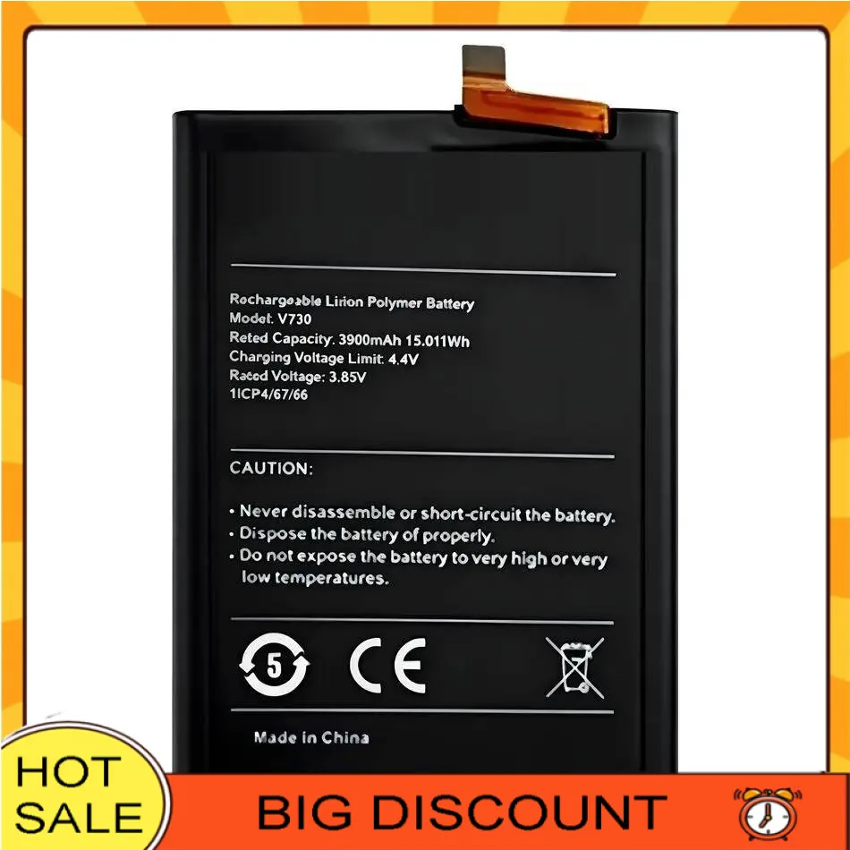 

3900Mah For Nokia TA-1322 TA-1323 TA-1329 Long Lasting V730 Mobile Phone Battery