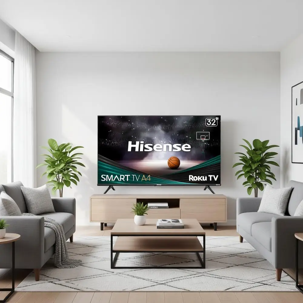 

Смарт-телевизор HD 720p с диагональю 32 дюйма, с Alexa, Dolby Audio, тонкой рамкой