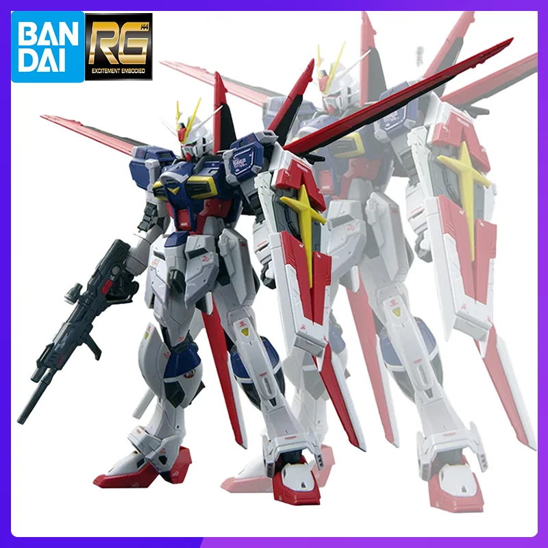 Bandai-figura de acción de GUNDAM RG 1/144 para niño, juguete Original de colección de Anime, ZGMF-56E2/Alfa, impulso de fuerza, especial, en Stock