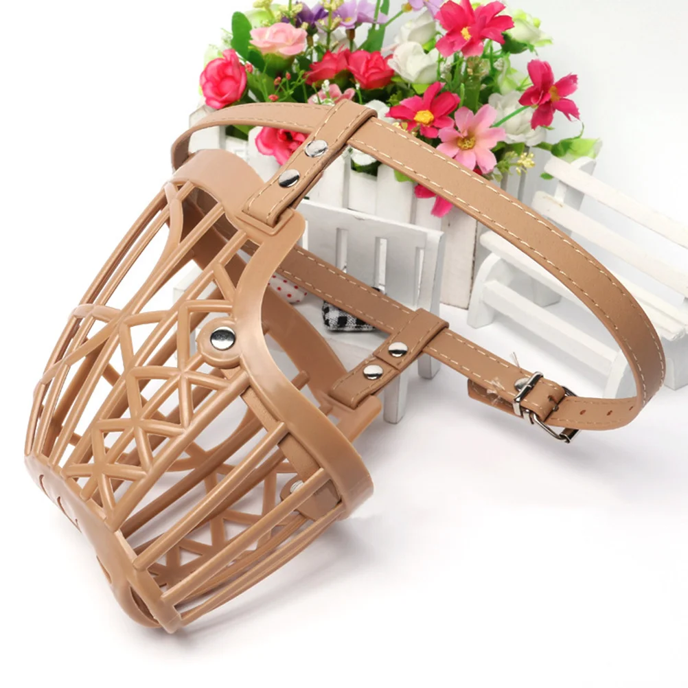 

Dog Muzzle Adjustable Plastic Basket For Medium Large Dogs Anti Barking Biting Control Pet Training Comfortable Fit