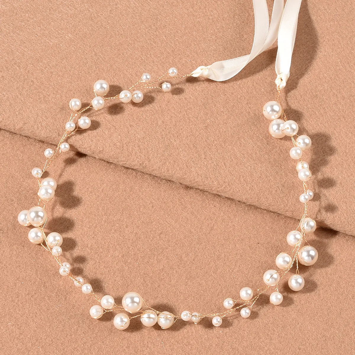 Serre-têtes floraux en perles faits à la main pour femmes, diadèmes de mariée, accessoires de coiffure de mariage, serre-tête de reine, cadeau