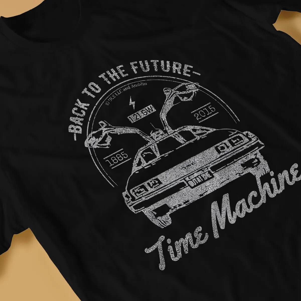 Machine  Vintage T Shirt Men 100% Cotton Leisure T-Shirt O Neck Back To The Future Tees Short Sleeve Clothes Gift Idea