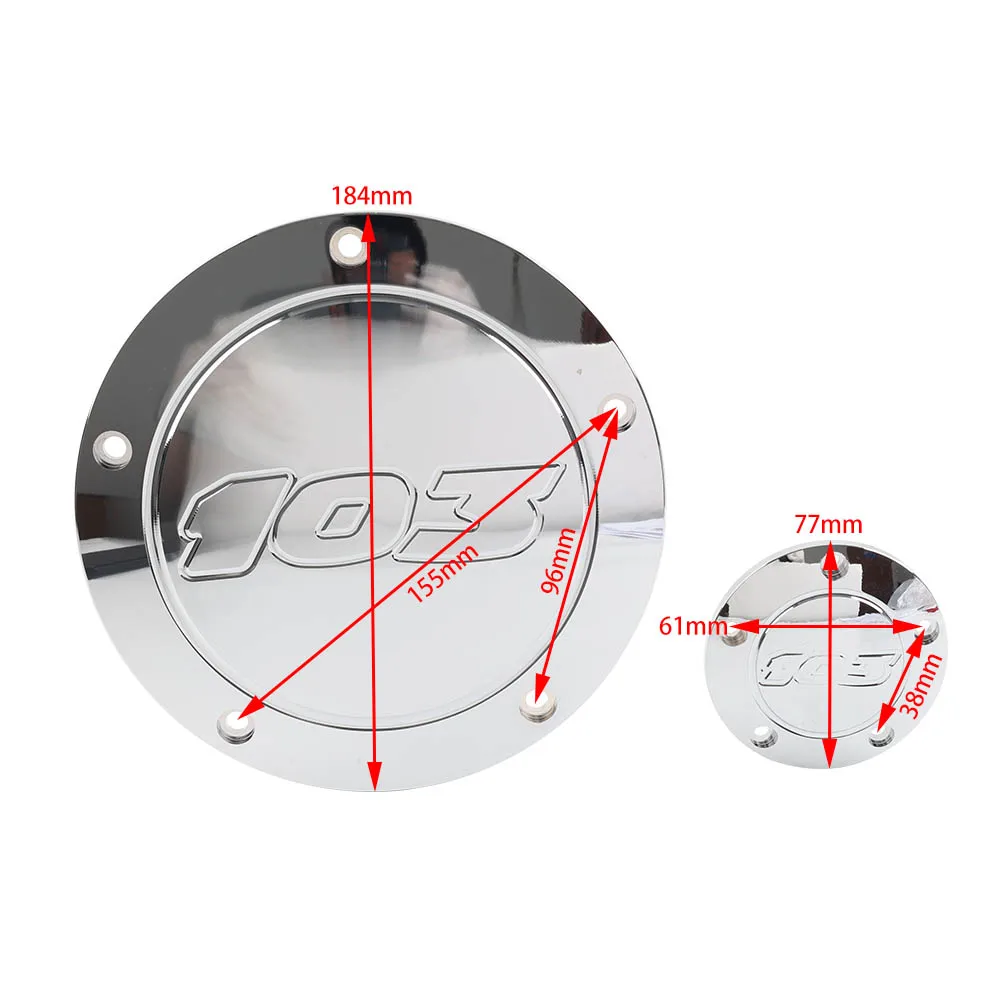 2Pcs Chrome Motorcycle Derby Cover Timing Timer Cover Aluminum For Harley Davidson Dyna 1999-2017 Softail Touring