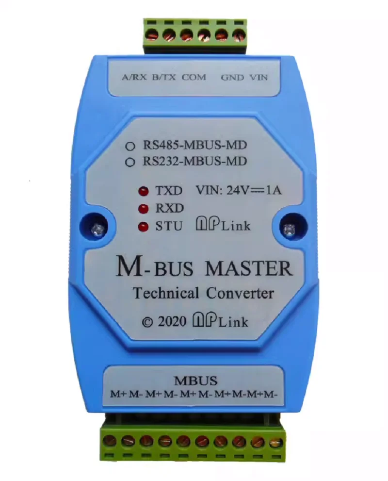 Industrial grade isolated RS232 to MBUS main fully isolated wide voltage power supply 350 load MBUS concentrator