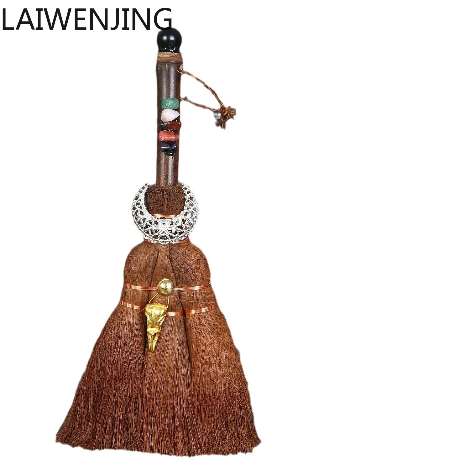 

SGF natural crystal ball palm broom hot-selling car broom pendant