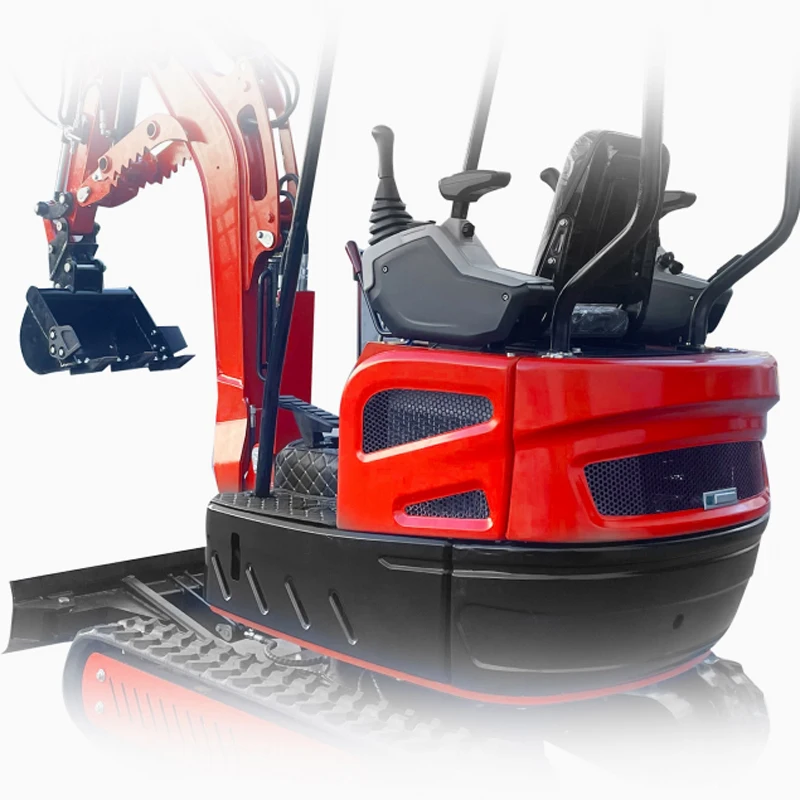 NKS OKW17 Excavator Construction Machine 1.3 Ton Mini Digger Rubber Truck Small Crawler Excavator Sale Colors Customized