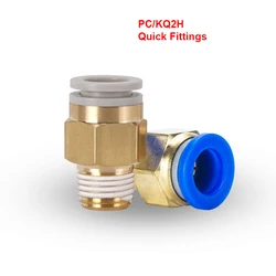 Pneumatic Quick Fitting PC/KQ2H Tubing O.D 4/6/8/10/12mm - Male Thread M3/M5/01/02/03/04 One-touch Fittings