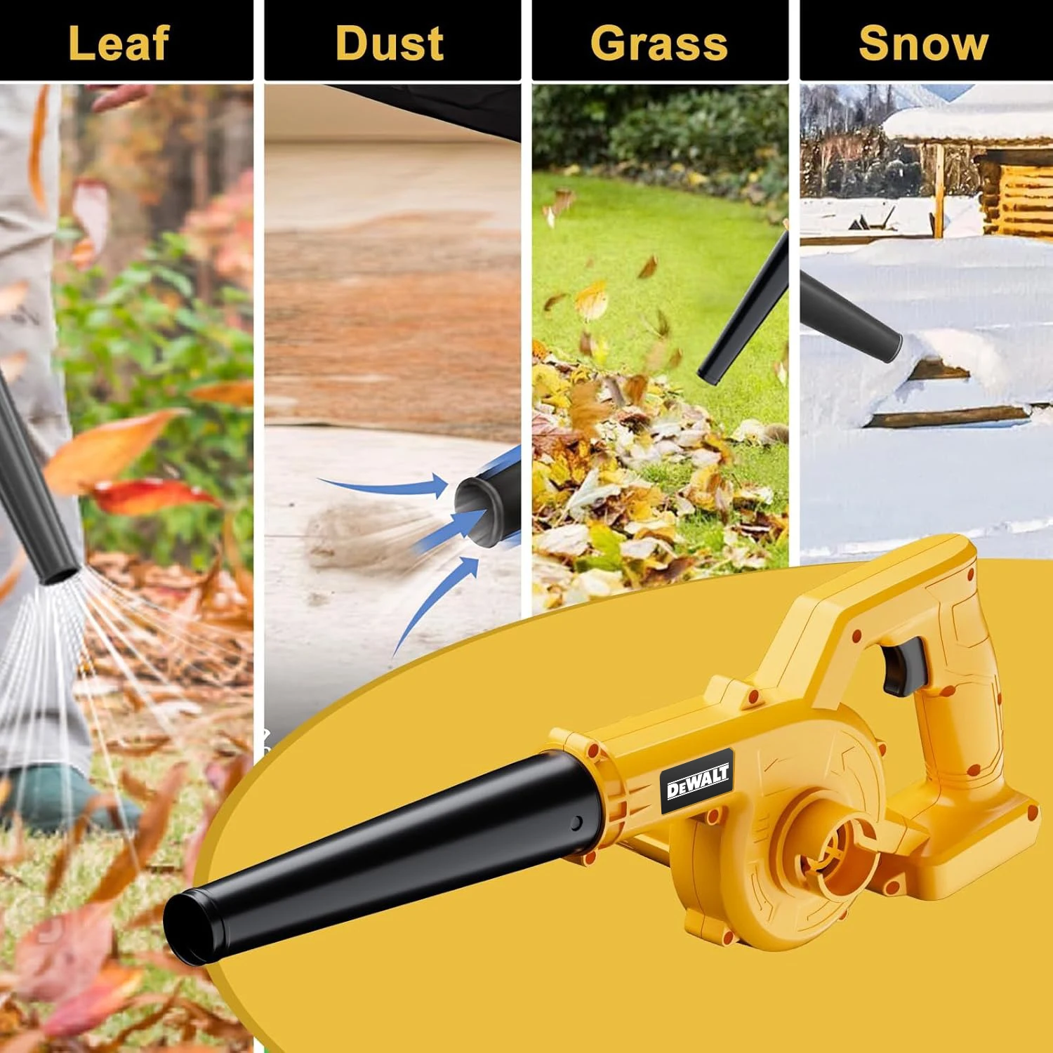 

Электрическая воздуходувка DeWALT 18В 2-в-1: пылесос и пылесборник для компьютеров, беспроводной ручной электроинструмент (для Makita, без аккумулятора)