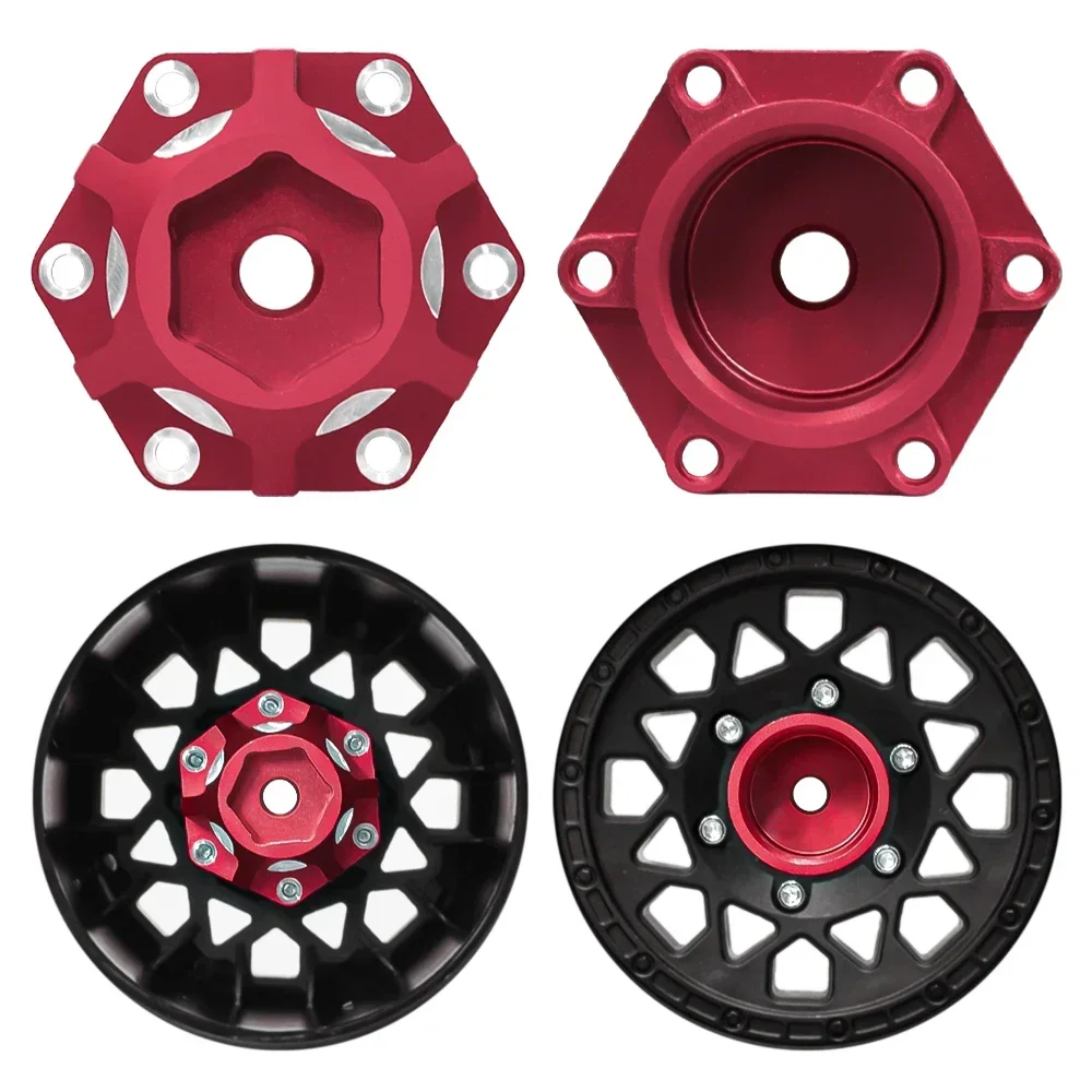 

4 Pcs Aluminum 6x30 to 14mm Hex Adapter RC Car Accessories for 1/10 Proline Arrma Senton Granite Upgrade Parts