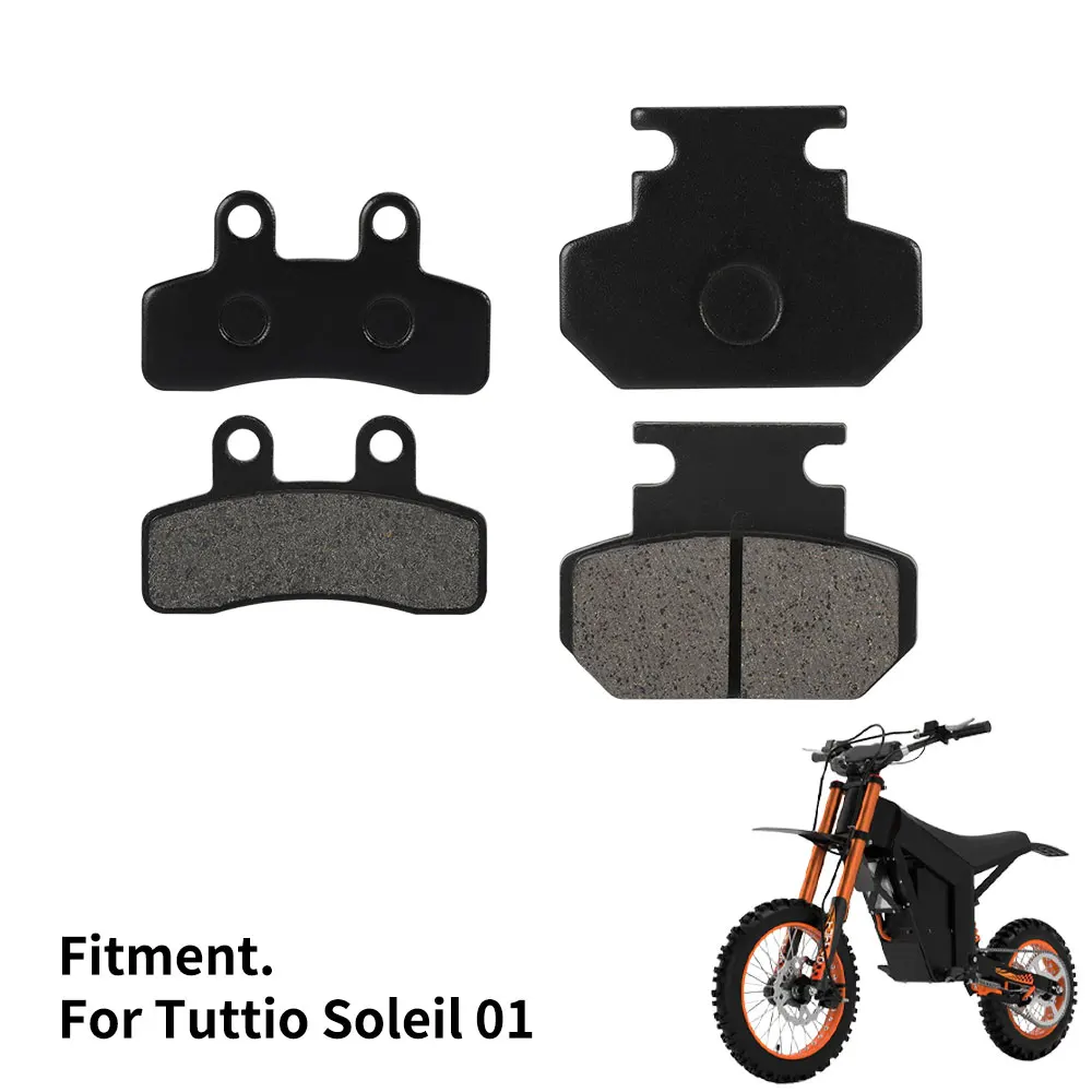 Motorcycles Front Rear Brake Pads Kit For Tuttio Soleil 01 Electric Dirt Bike E-Bikes All-copper Fund Metal Sintered Durable
