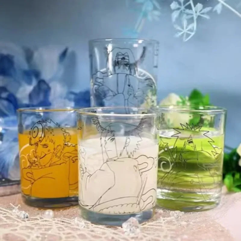 

NARUTO Glass Water Cup Uchiha Sasuke Uchiha Itachi Anime Peripheral Fashion Exquisite Creativity Large Capacity Cup New Gifts