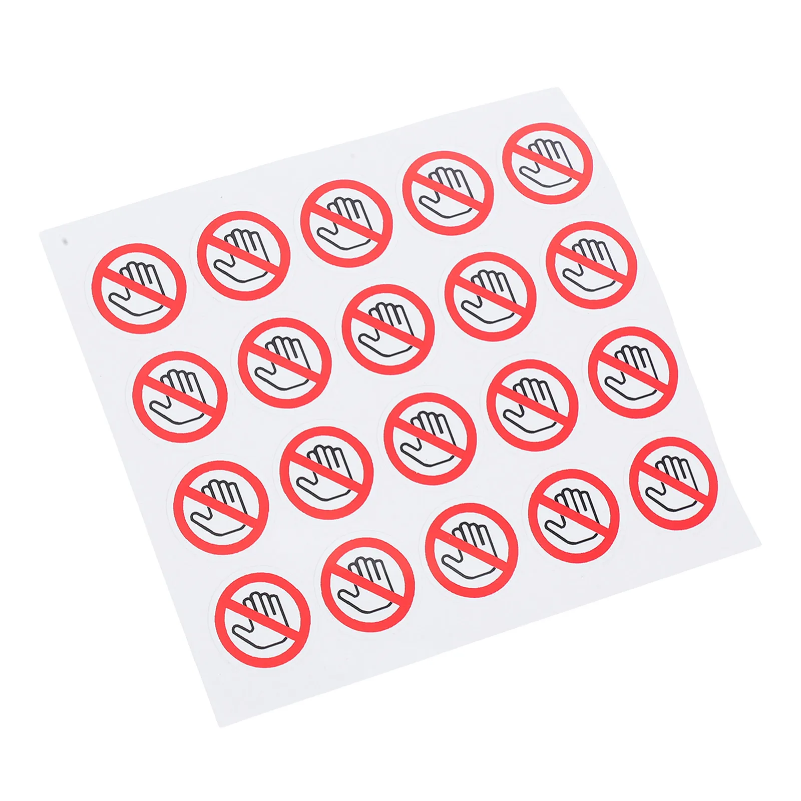 

20 шт. самоклеящихся предупреждающих наклеек «Не прикасаться» для защиты оборудования, промышленного и домашнего использования