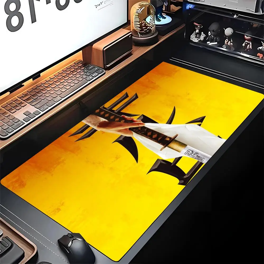 

Коврик для мыши Kill Bill Movie Edge, большой игровой коврик с замком для компьютерного геймера, большой резиновый художественный офисный коврик для мыши, коврик для ноутбука, стола