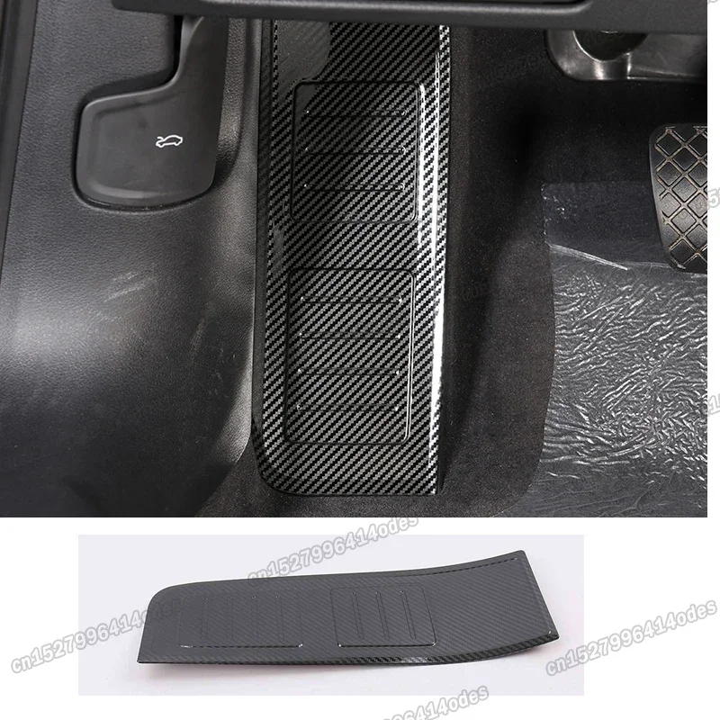 Carbon Fiber Car Foot Rest Pedal Floor Trims cover for Audi A6 C8 2019 2020 2021 2022 Accessories A7 S6 S7 RS6 RS7 accessories