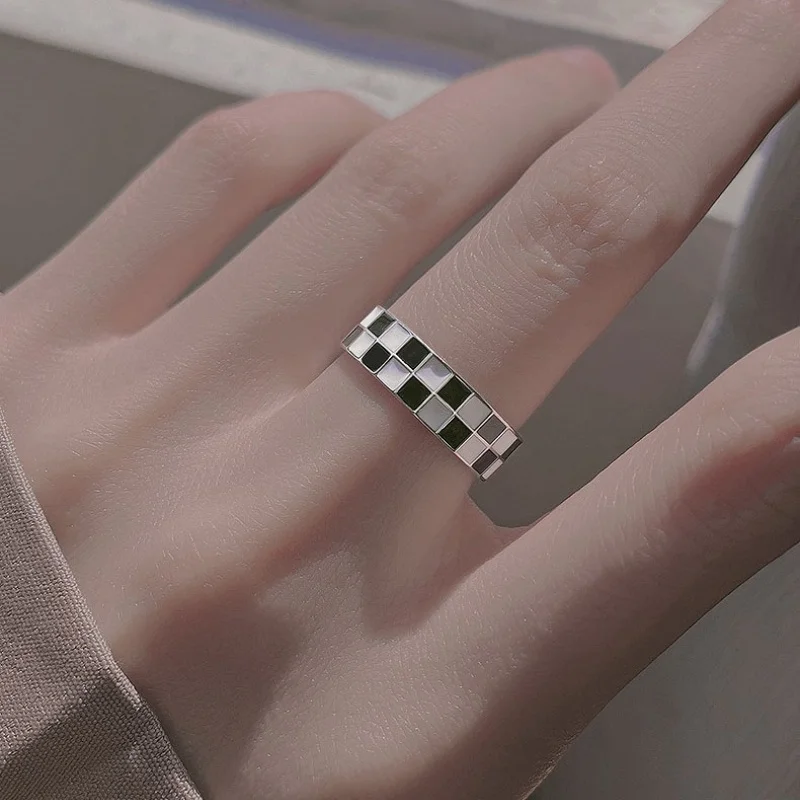 Buyee 925 Sterling Silver Sweet Open Ring Finger for Women Men Excellent Party Fine Jewelry Circle