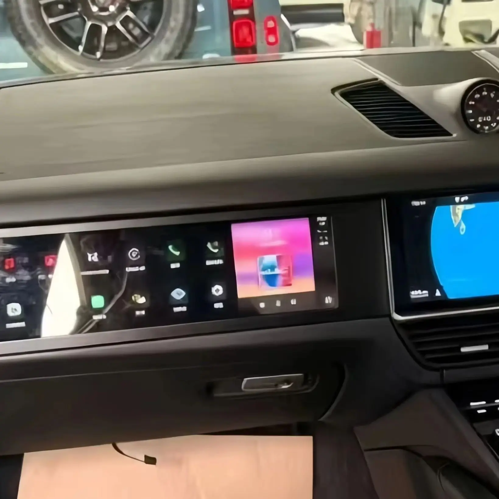 Andriod 13.0 Touch Screen For Porsche Cayenne 2018-2025 Co-pilot Passenger Head Unit Carplay Auto Multimedia Player Accessorie