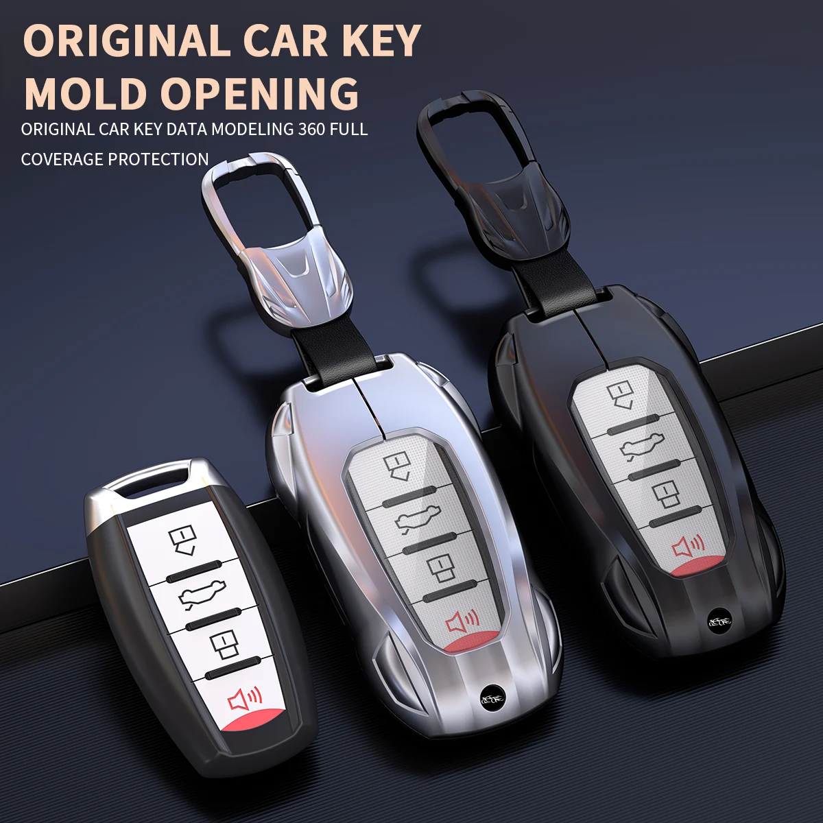For Haval Jolion H6 F7 F7x Dargo 2020-2026 4-button car smart remote ﻿Zinc alloy Car Key Case Fob Cover Shell Supercar Styling