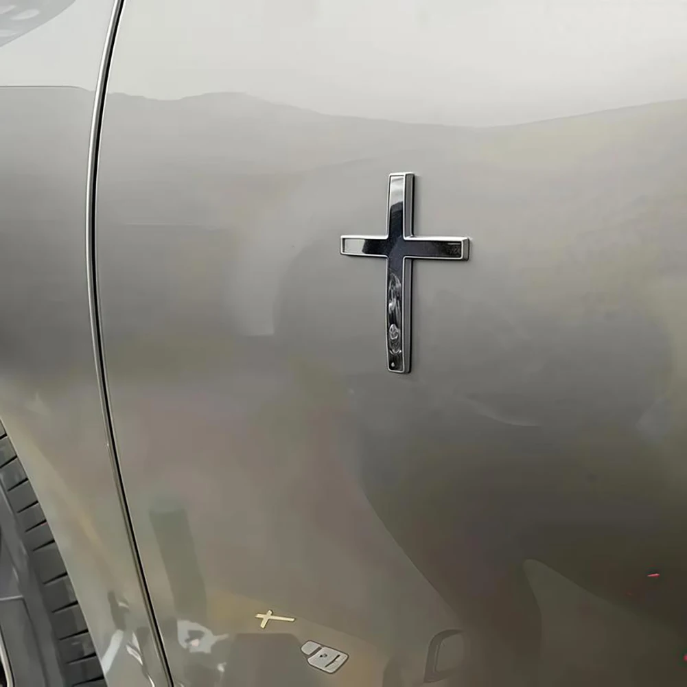 شارة سيارة برموز مسيحية معدنية ثلاثية الأبعاد مقاومة للماء للمركبات تناسب معظم المركبات. شعار الباب الخلفي للشاحنة #6