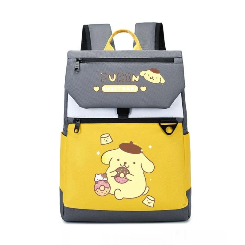 Sanrio Surrounding Kuromi Schoolbag For Middle School Students Simple, Lightweight, Large Capacity Schoolbag Melody Travel Bag