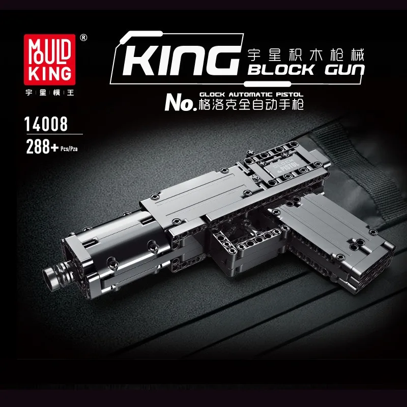 Desert Eagle Pistol Submachine Gun Assembled Building Blocks Model MOC Army Firearms Series Bricks Weapons Sets Kid Toy Boy Gift