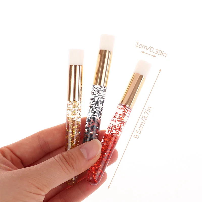 5Pc Professional Eyelash Extension Shampoo Cleaning Brush Pink Shining Eye Lash Lift Foam Cleaner Brushes Nose Face Clean Tools