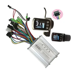 24V 36V 48V 52V 60V 350W 18A GZ3  Ebike Brushless Controller Electric Bicycle Scooter LCD Display with Finger Throttle G23