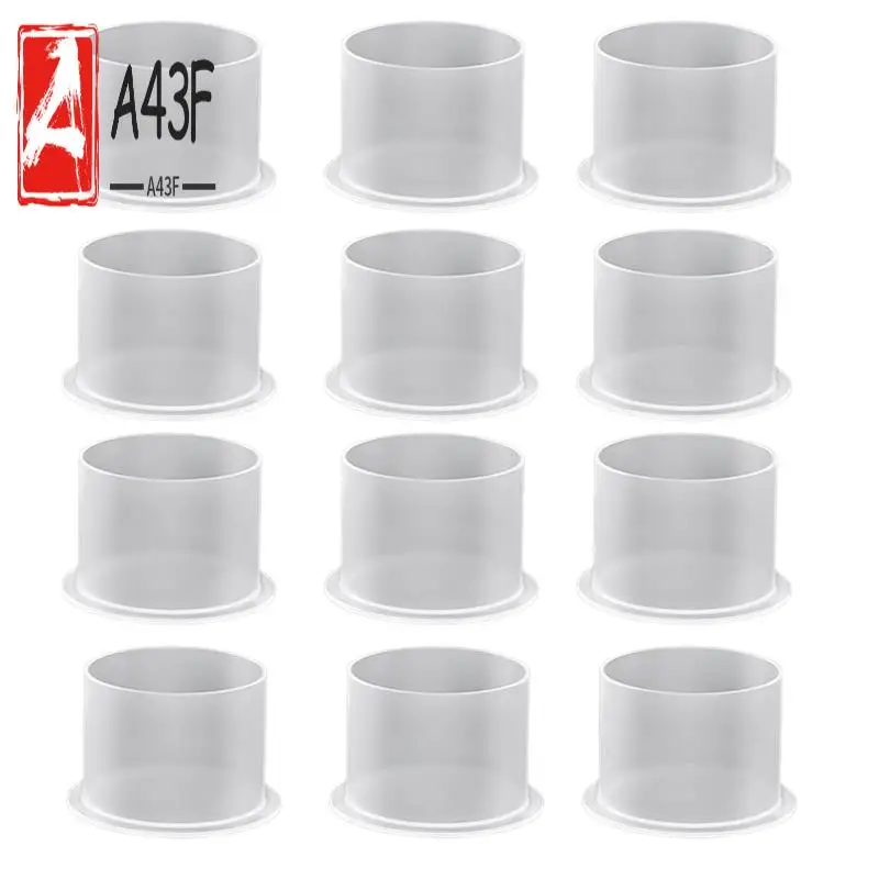 

A43F-Колпачки для чернил для татуировок, 1000 шт. средние колпачки для чернил, одноразовые чашки для чернил для татуировки с основанием, прозрачные пластиковые колпачки для татуировки с пигментом