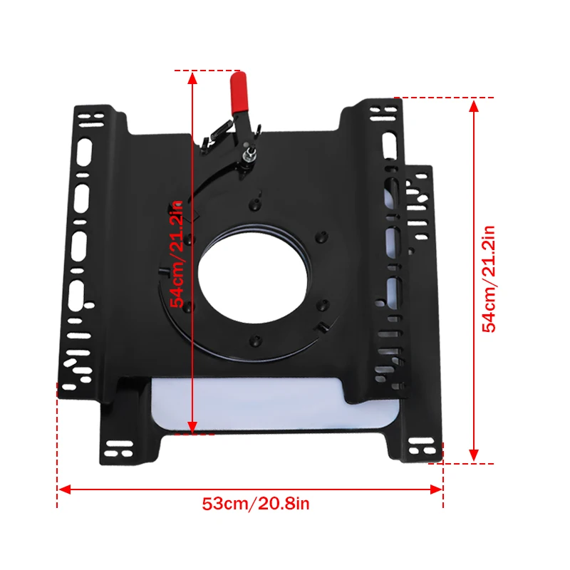 360 °   Adaptor Dasar Putar Kursi |   Rotator Kursi Manual untuk Sprinter, Promaster, VW T6/T5, FJ Cruiser, Pengiriman Cepat Lokal Metris.