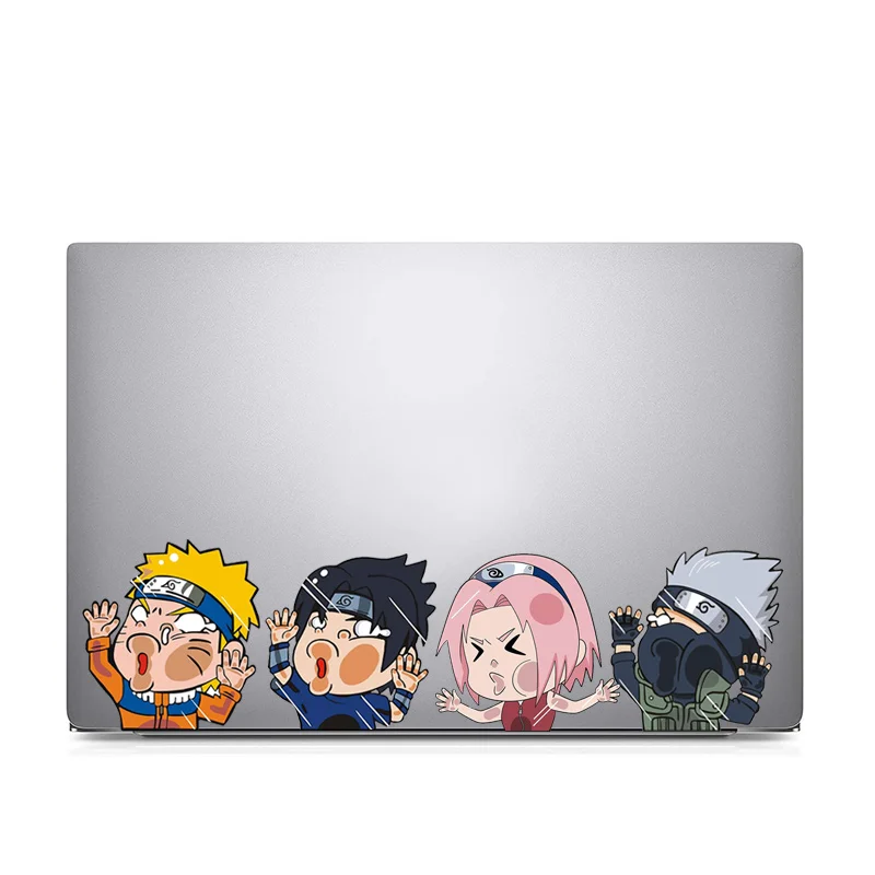 Anime Naruto Stickers Funny Sasuke Peek Window Stickers Laptop Decals Waterproof Car Stickers Personality Anime Stickers