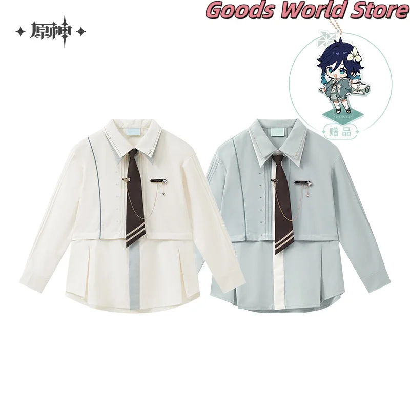 

В наличии Venti Theme Impression Series рубашка с длинными рукавами оригинальный официальный Genshin Impact Venti косплей костюм подарок на Хэллоуин