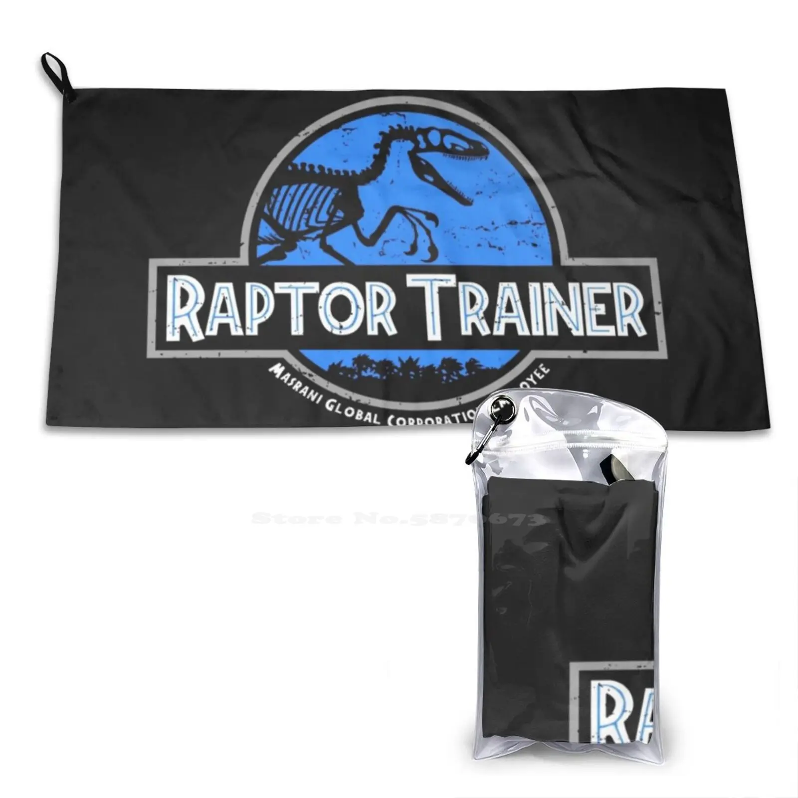 World Raptor Trainer 3D Print Bath Towel Strong Water Absorption