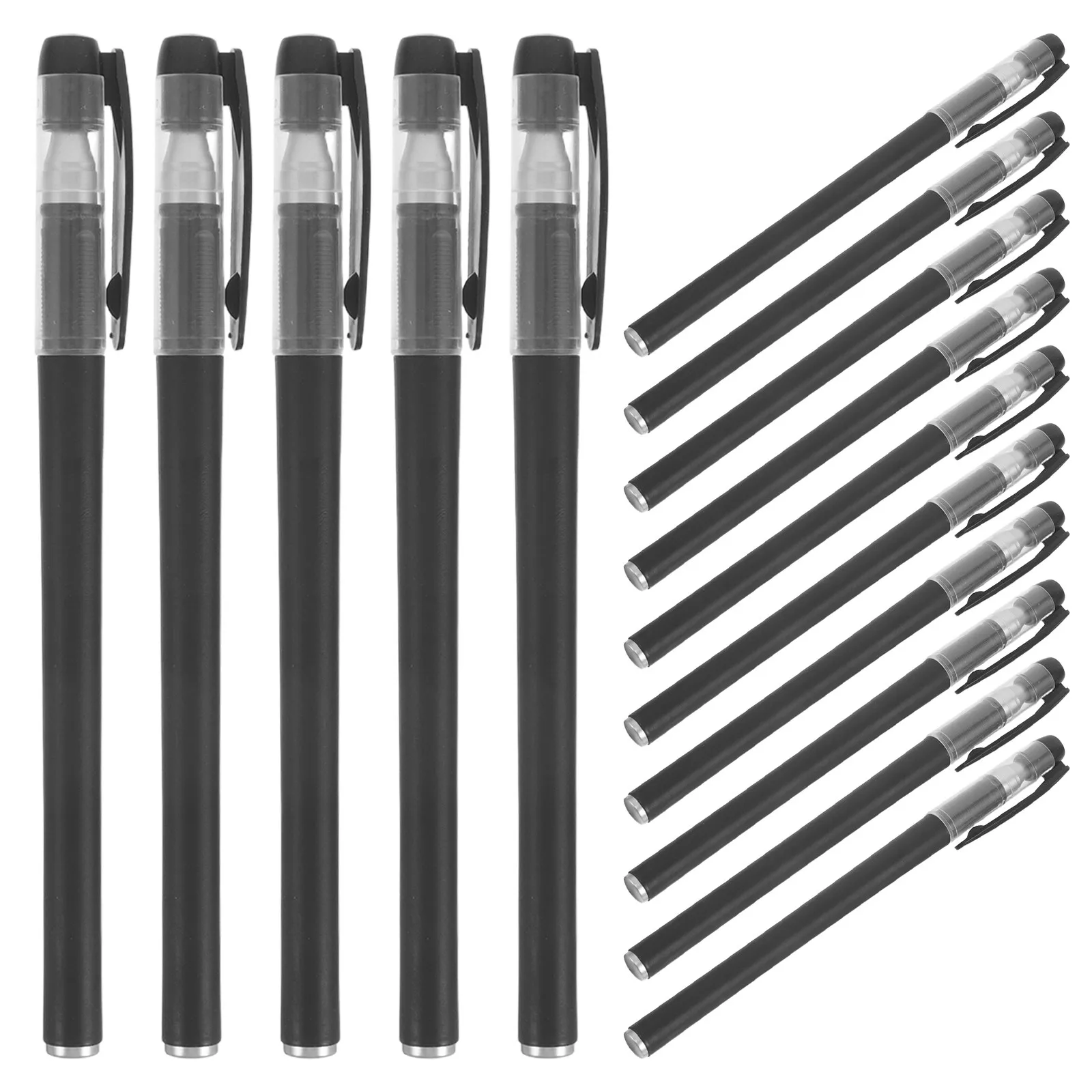 

100Pcs Empty Gel Pen Shells Plastic Refillable Ballpoint Pen Tubes for Students Teachers Office Classroom Study Stationery