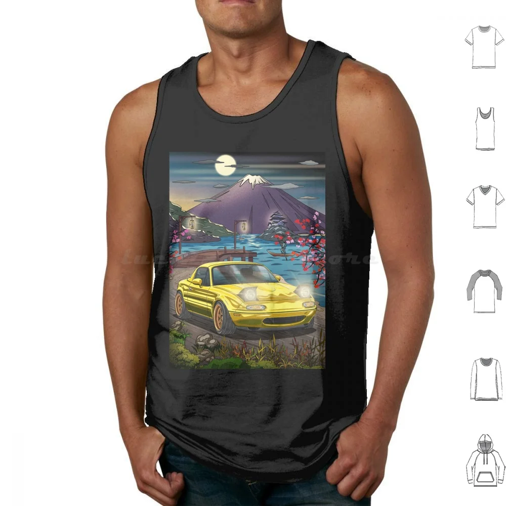 Nippon Jdm Mazda Mx-5 Miata 1990 Tank Tops Vest Sleeveless Car Cars Automobile Automotive Vehicle Guyvit Navin Guyvit Mazda