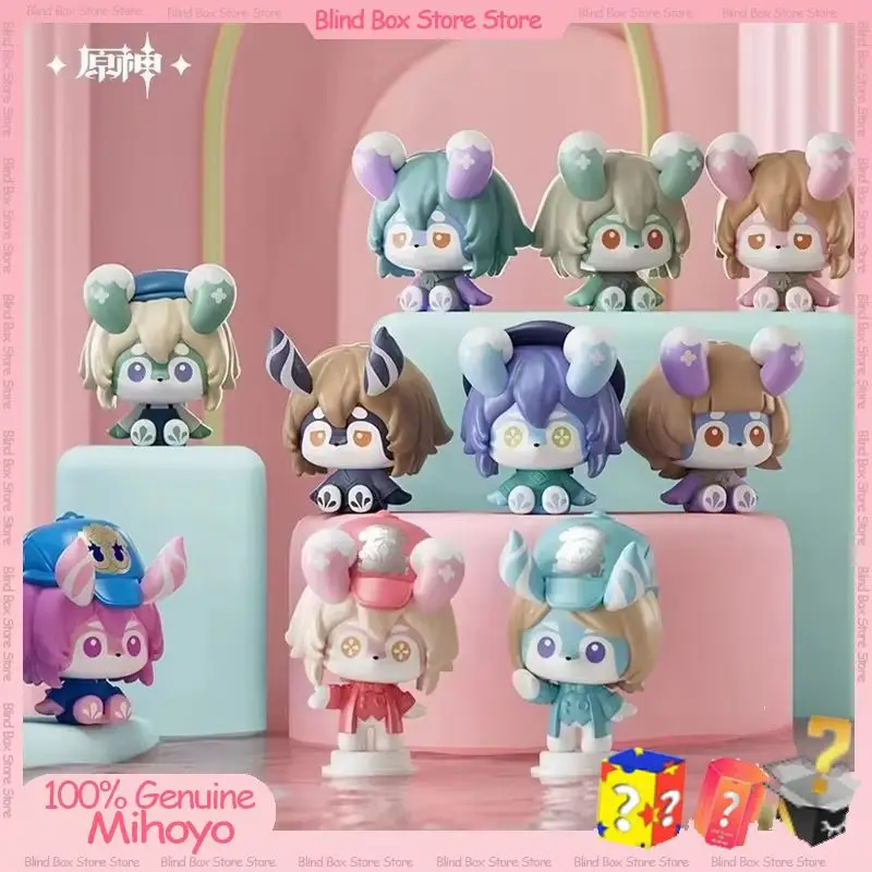 

Genuine Mihoyo Genshin Impact Melusine Series Mini Bean Blind Bags Creative Collectible Cute Figure Blind Box Fans Birthday Gift