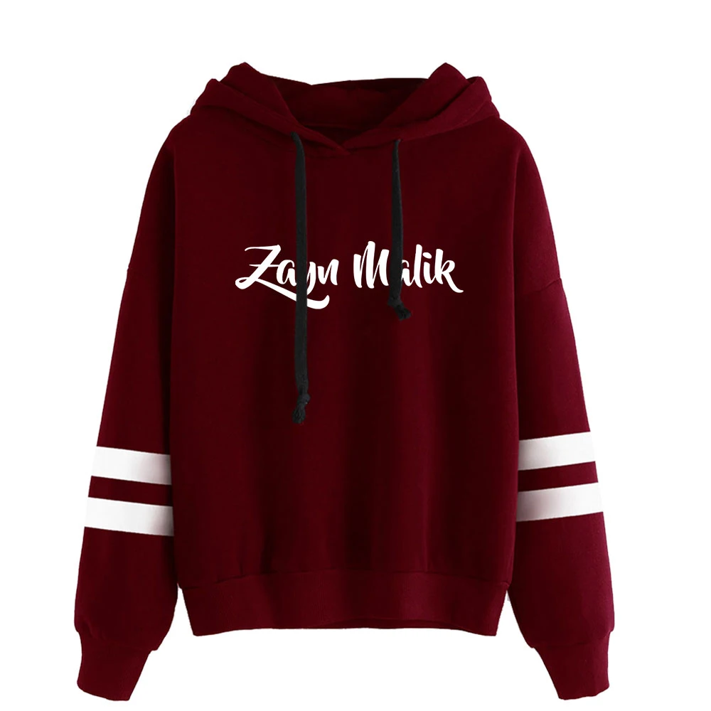 Zayn Malik bluzy z kapturem dla mężczyzn bez kieszeni bluzy z rękawami Harajuku casualowe w stylu Streetwear brytyjska piosenkarka ZAYN ubrania Plus Size