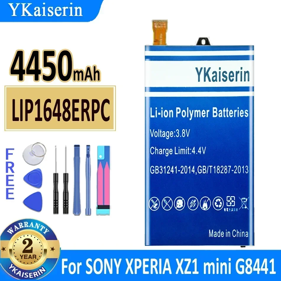 YKaiserin بطارية LIP1648ERPC 4450mah لسوني اريكسون XZ1 G8441 XZ1Mini 1308-1851 جديد Bateria + المسار رقم